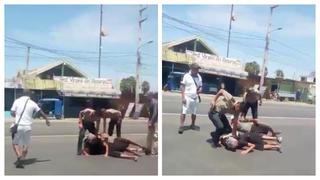 Venezolanos se agarran a cuchillazos en exteriores de terminal terrestre de Huarmey (VIDEO)