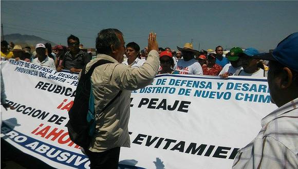 Nuevo Chimbote: Ocho heridos deja protesta por reubicación del peaje Vesique (VIDEO) 