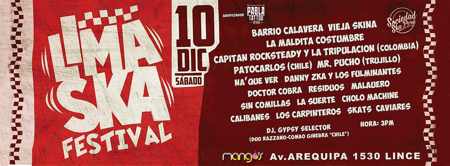 Lima será sede del primer Festival de Ska del Perú