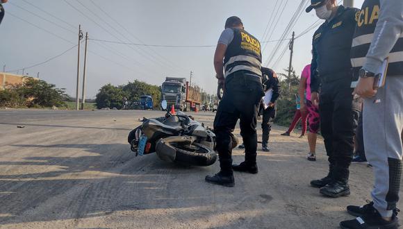 Policía muere atropellado en Chincha