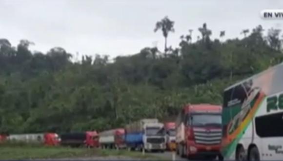 Cocaleros de Puno cierran carreteras exigiendo detener erradicación de hoja de coca. (Captura: RPP TV)