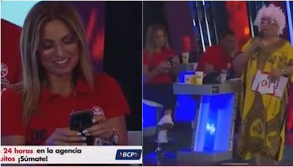 Teletón 2019: Karina Rivera pasó incómodo momento al estar distraída con su celular (VIDEO)