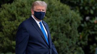 Médicos dicen que Donald Trump no tiene fiebre y no necesita oxígeno