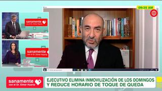 Doctor Elmer Huerta se pronuncia tras las últimas medidas del gobierno sobre el coronavirus: Esto no significa bajar la guardia