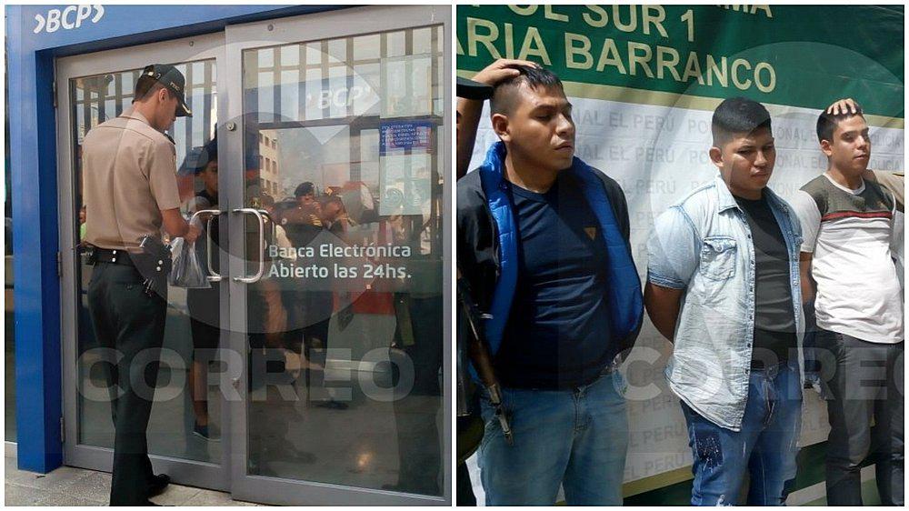 ​Frustran asalto en agencia del BCP en Barranco (VIDEO)