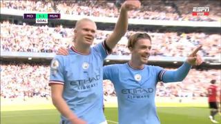 Manchester City vs. Manchester United: triplete de Haaland para el 5-1 en el derbi de Premier League (VIDEO)