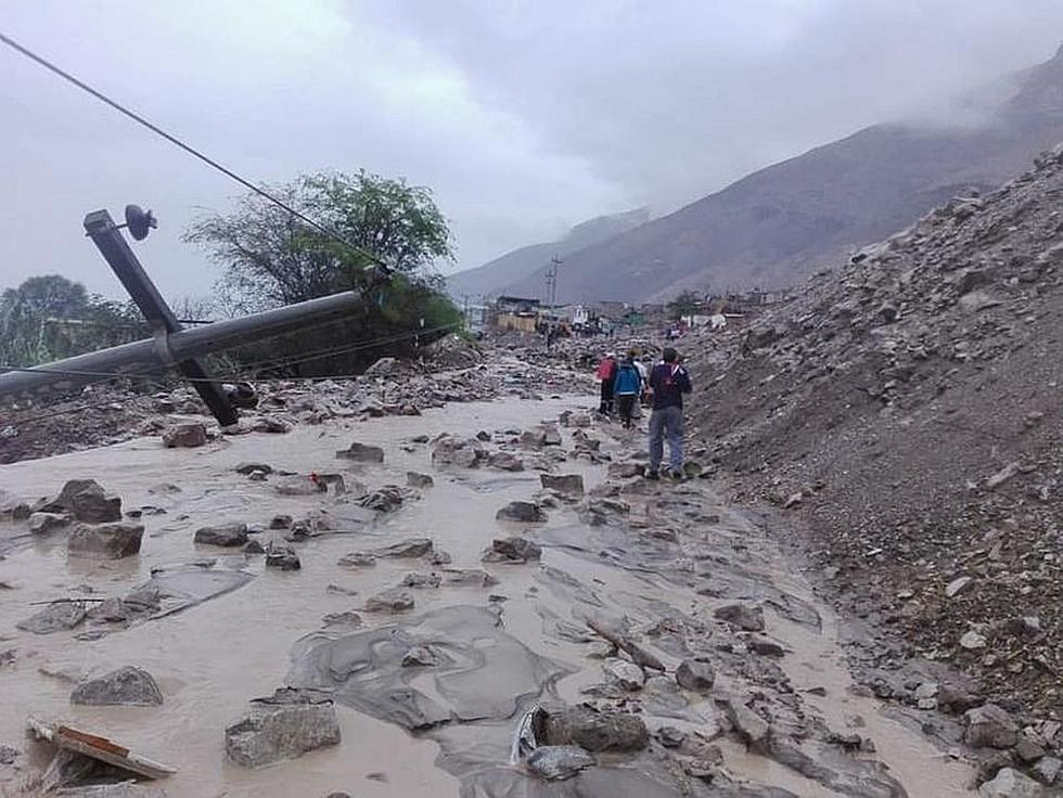 Las imágenes del huaico que azotó Aplao  (FOTOS)