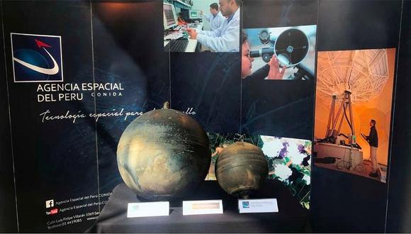 Agencia Espacial del Perú exhibe esferas de metal caídas del cielo de Puno (FOTOS)