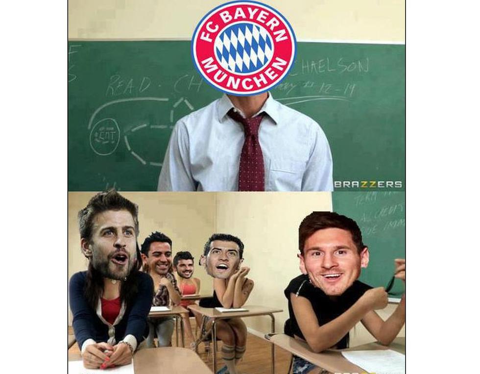 Con memes se burlan de la goleada al Barcelona por Bayern Munich