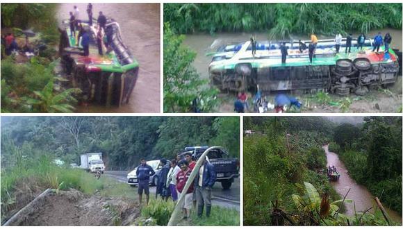 Satipo: Bus vuelca y termina en medio del río dejando más de 20 heridos (VIDEO)