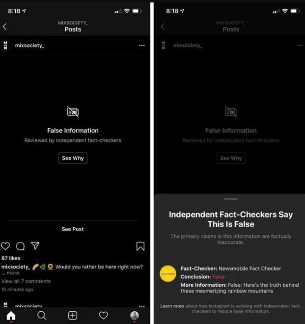 Instagram está ocultando las fotos muy retocadas o con exceso de Photoshop