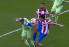 Estrella de Atlético Madrid pateó en el rostro a su rival y fue expulsado (VIDEO)