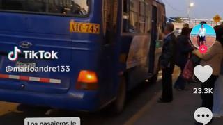 Arequipa: Maltratos de conductor de transporte público le costó quedarse sin pasajeros (VIDEO)