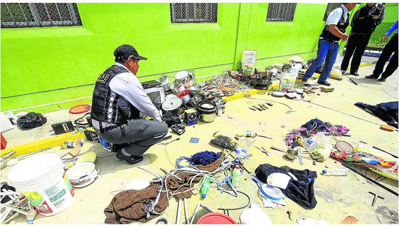 ​Hallan tijeras, espejos, rizadores y agujas en requisa a diez penales del centro del país