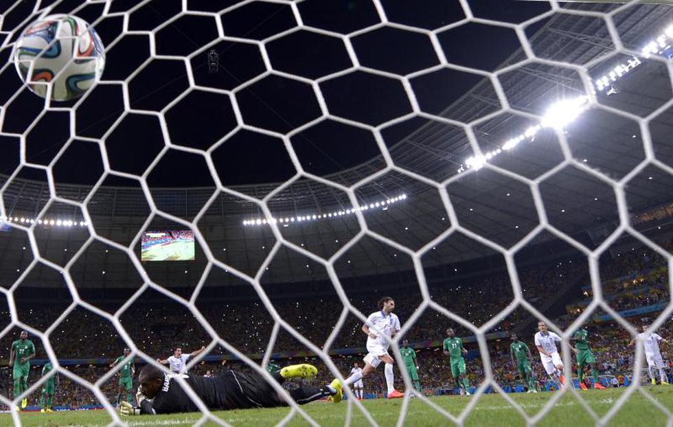 Brasil 2014: Así fue el gol de penal de Grecia en el último minuto