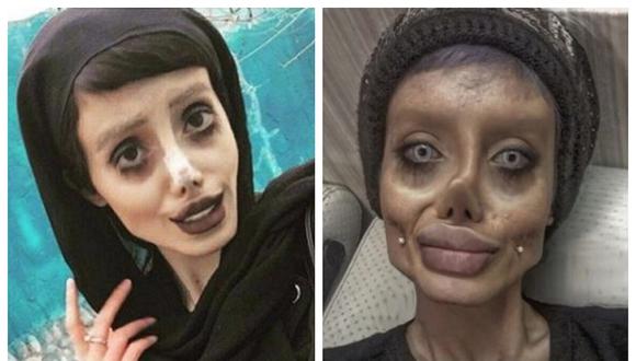  La joven llamada la 'Angelina Jolie zombi' muestra su verdadero rostro (FOTOS)