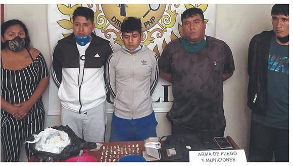 “Nuevos Canallas” caen con droga y revólver en Trujillo 