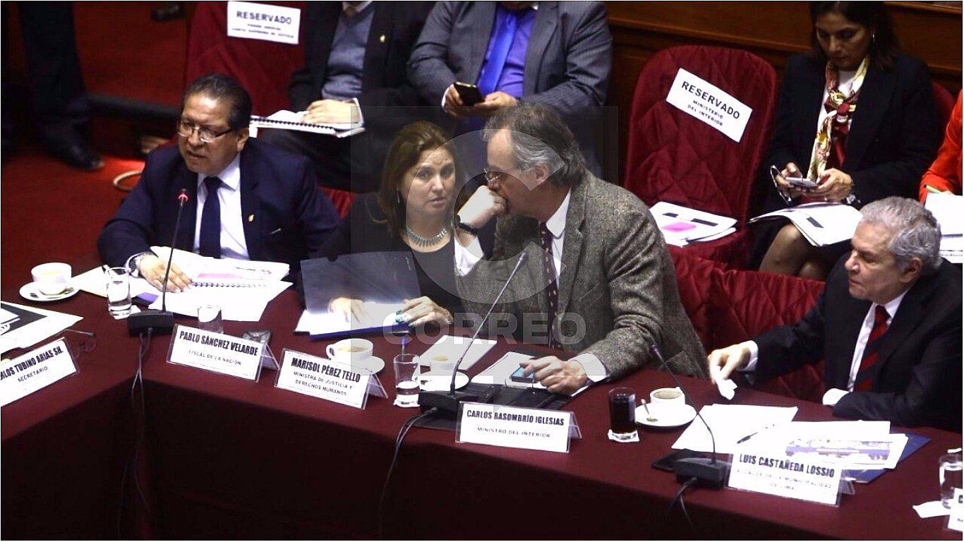 Comisión de Defensa sesiona con presencia de Carlos Basombrío, Marisol Pérez Tello y Luis Castañeda