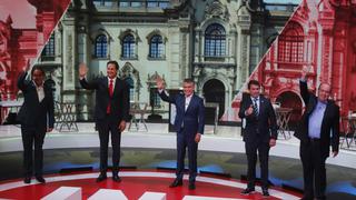 Así fue el debate presidencial entre Yonhy Lescano, Rafael López Aliaga, Julio Guzmán, Ciro Gálvez, Daniel Salaverry y Rafael Santos