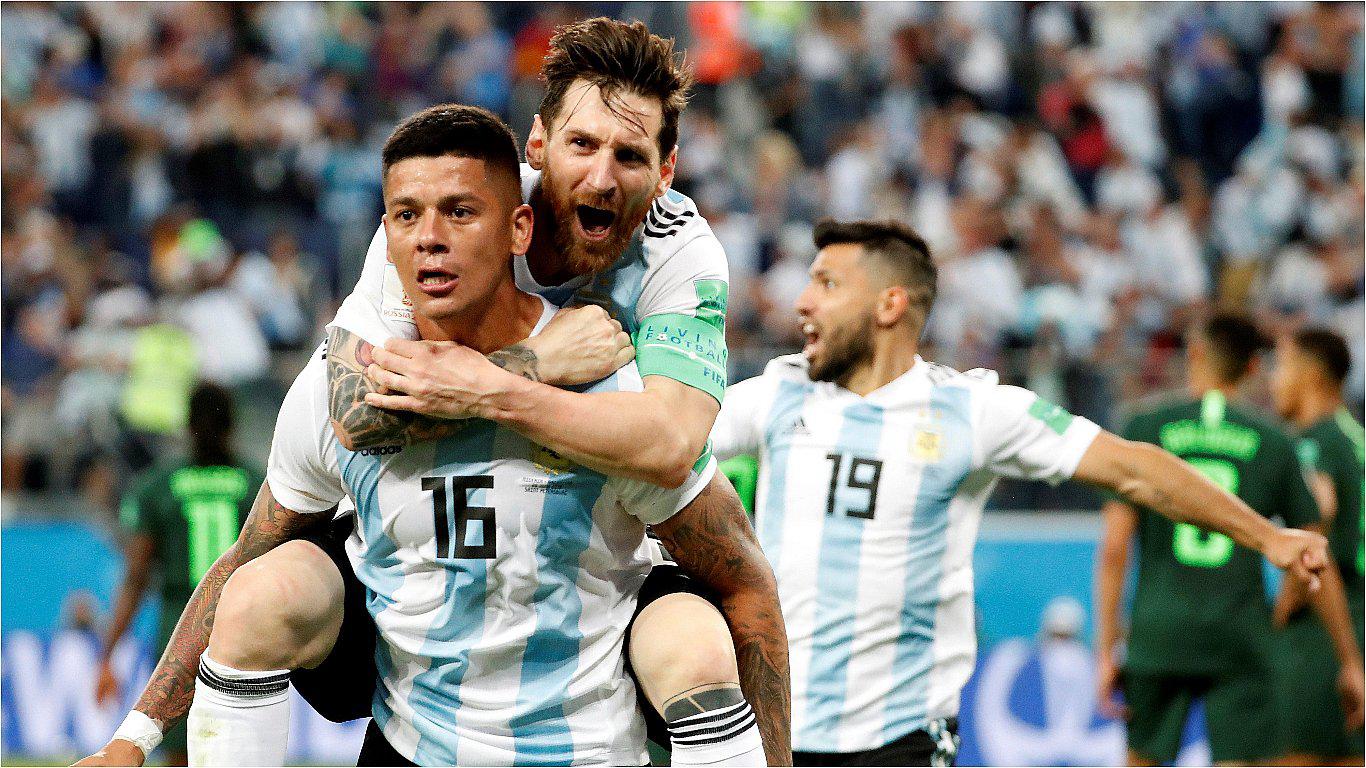 Argentina logró agónica victoria 2-1 sobre Nigeria y se mete a octavos de final