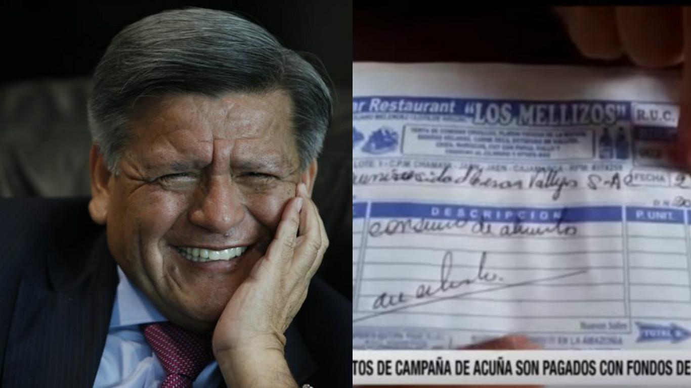 César Acuña paga gastos en restaurantes y en hoteles con fondos de la Universidad César Vallejo (VIDEO)