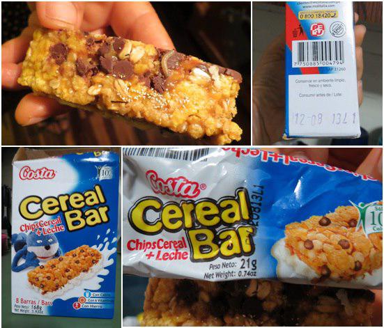 Costa responde a denuncia de gusanos en barra de cereal