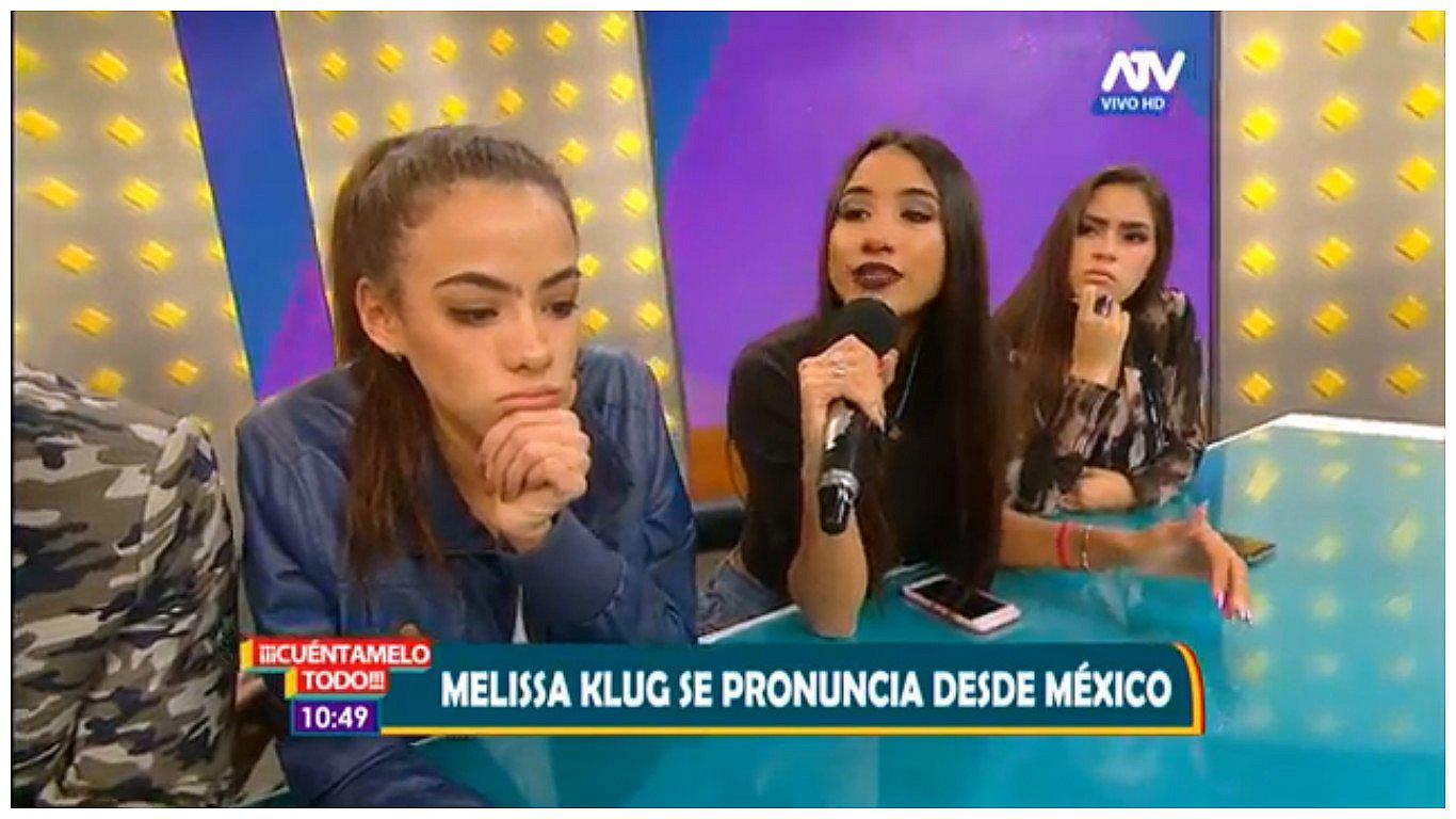 Hijas de Melissa Klug rompen el silencio y se presentan en programa de TV (VIDEO)