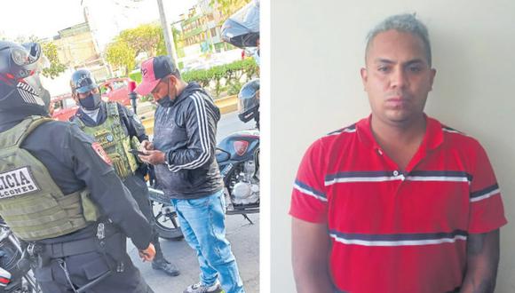 Dos varones tenían una moto y un celular reportados por la Policía. Fueron capturados en un operativo de la PNP. (Foto: Difusión)