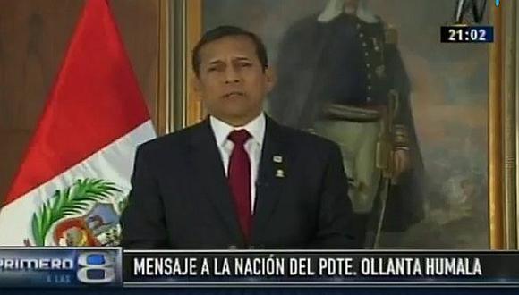 Presidente Humala dio último Mensaje a la Nación: "Nos hubiera gustado hacer el doble"