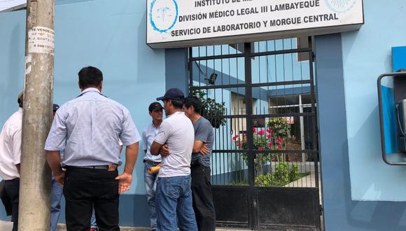 El cuerpo del fallecido fue trasladado a la morgue de la ciudad de Chiclayo.