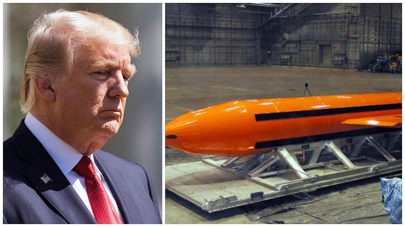 Donald Trump asegura que dio total autorización para lanzar la "Madre de todas las bombas"