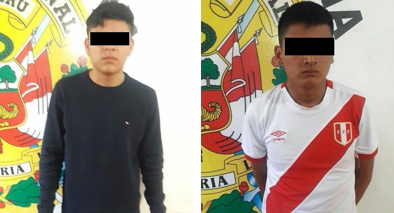 Cámaras de seguridad captan a dos menores de edad en moto robando celular de jovencita (VIDEO)