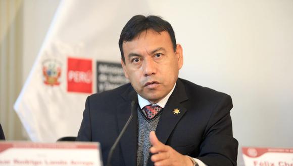 El ministro Félix Chero se pronunció sobre el proyecto de ley que sanciona filtraciones en investigaciones penales. (FOTO: Ministerio de Justicia)