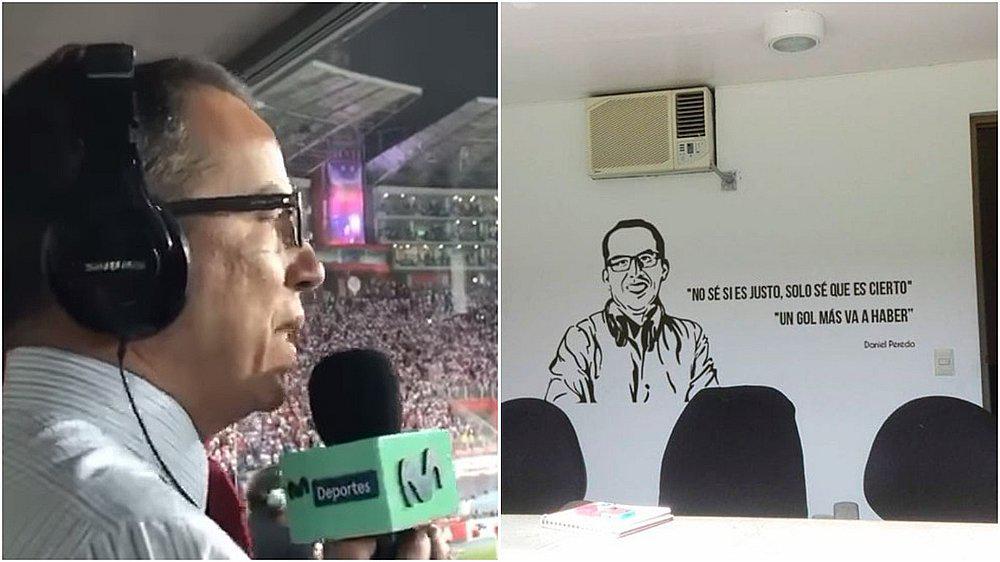 ​Daniel Peredo quedó inmortalizado en cabina del Estadio Nacional (VIDEO y FOTOS)