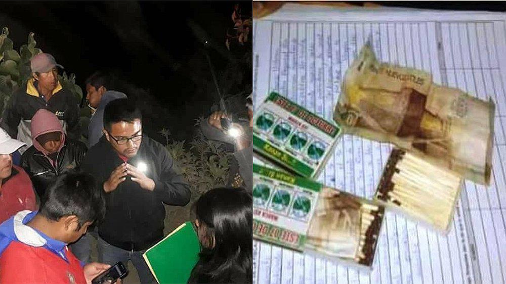 ​Quillo: Detienen a ocho personas por entregar dinero en cajas de fósforo