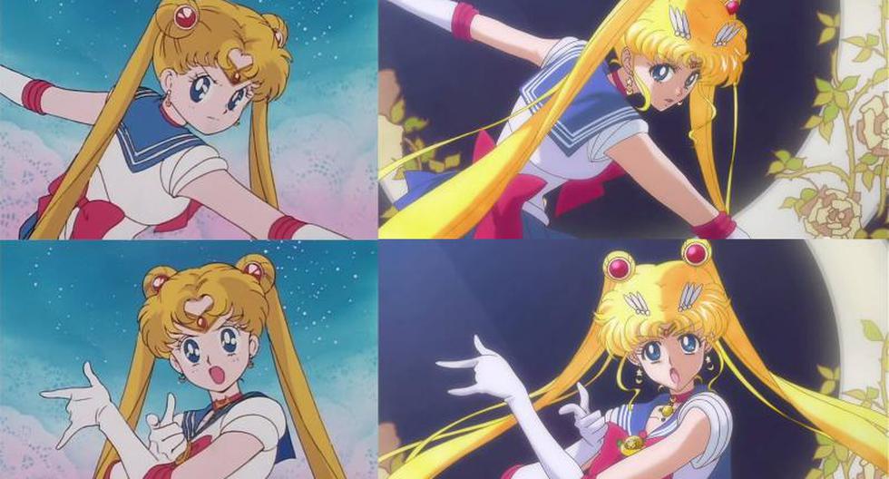 Sailor Moon Crystal Mira la comparación entre el nuevo