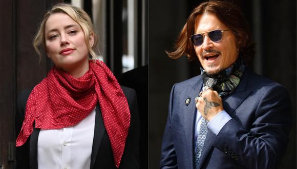 Johnny Depp ganó demanda y Amber Heard tendrá que demostrar que cumplió con acuerdo de divorcio. (Foto: AFP/Daniel Leal-Olivas y Tolga Akmen)