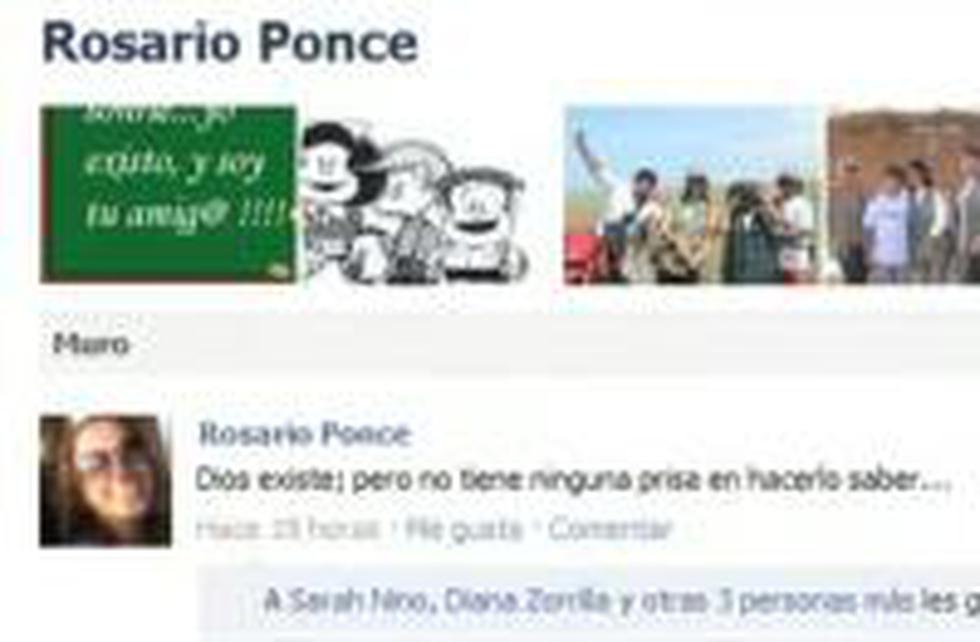 Pocas frases sobre Ciro: La palabra de Rosario Ponce en Facebook