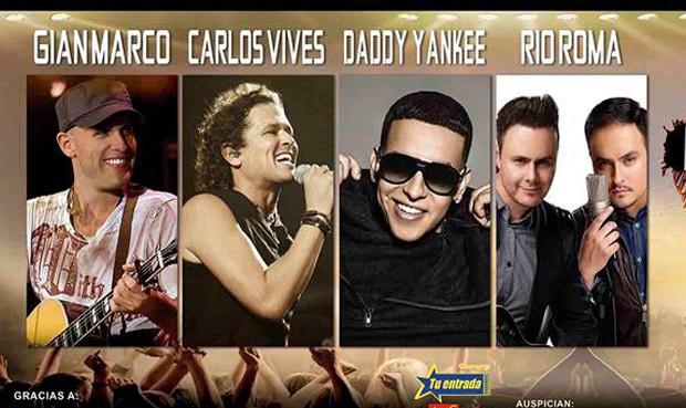 Gianmarco ofrecerá concierto en Lima junto a Carlos Vives, Daddy Yankee y Río Roma