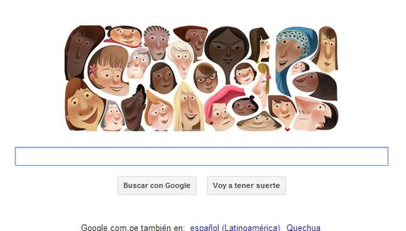 Google dedica doodle a las mujeres del mundo
