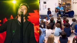 Luis Fonsi mostró cómo fue el concierto que ofreció en el colegio de su hijo: “Un público muy exigente”