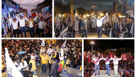 Cerrón, Zósimo, Vila y Yauri cierran campaña abarrotando Huancayo