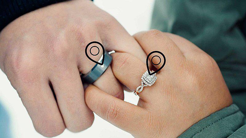 Crean aros con GPS que permite ubicar a tu pareja en tiempo real