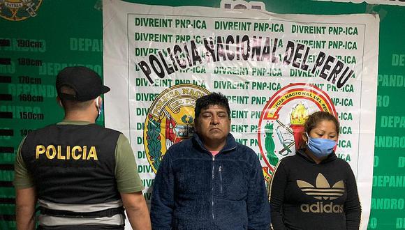 Ica: Capturan a familia dedicaba a la venta de droga en Parcona