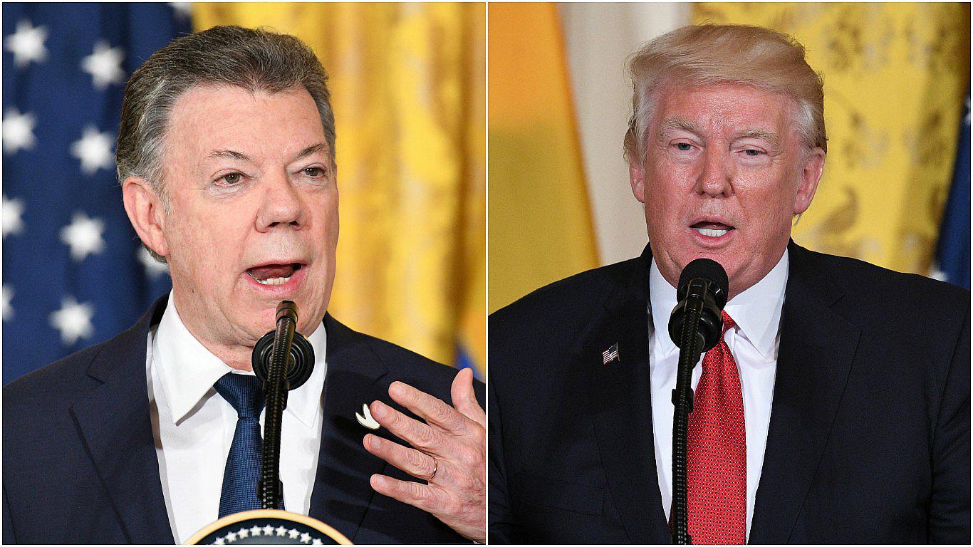 Casa Blanca: Donald Trump y Juan Manuel Santos en conferencia de prensa