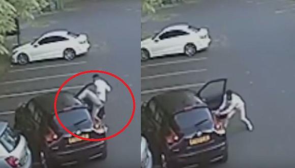 Futbolista golpea brutalmente a mujer por chocar su vehículo (VIDEO)