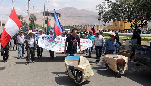 Alistan marcha y huelga de hambre contra el Gobierno Regional de Moquegua