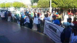 Protestan por extracción ilegal del erizo rojo en la provincia de Nasca