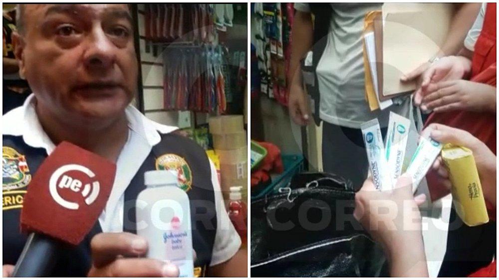 Intervienen galerías en Jr. Inambari por vender productos sin registro sanitario (VIDEO)