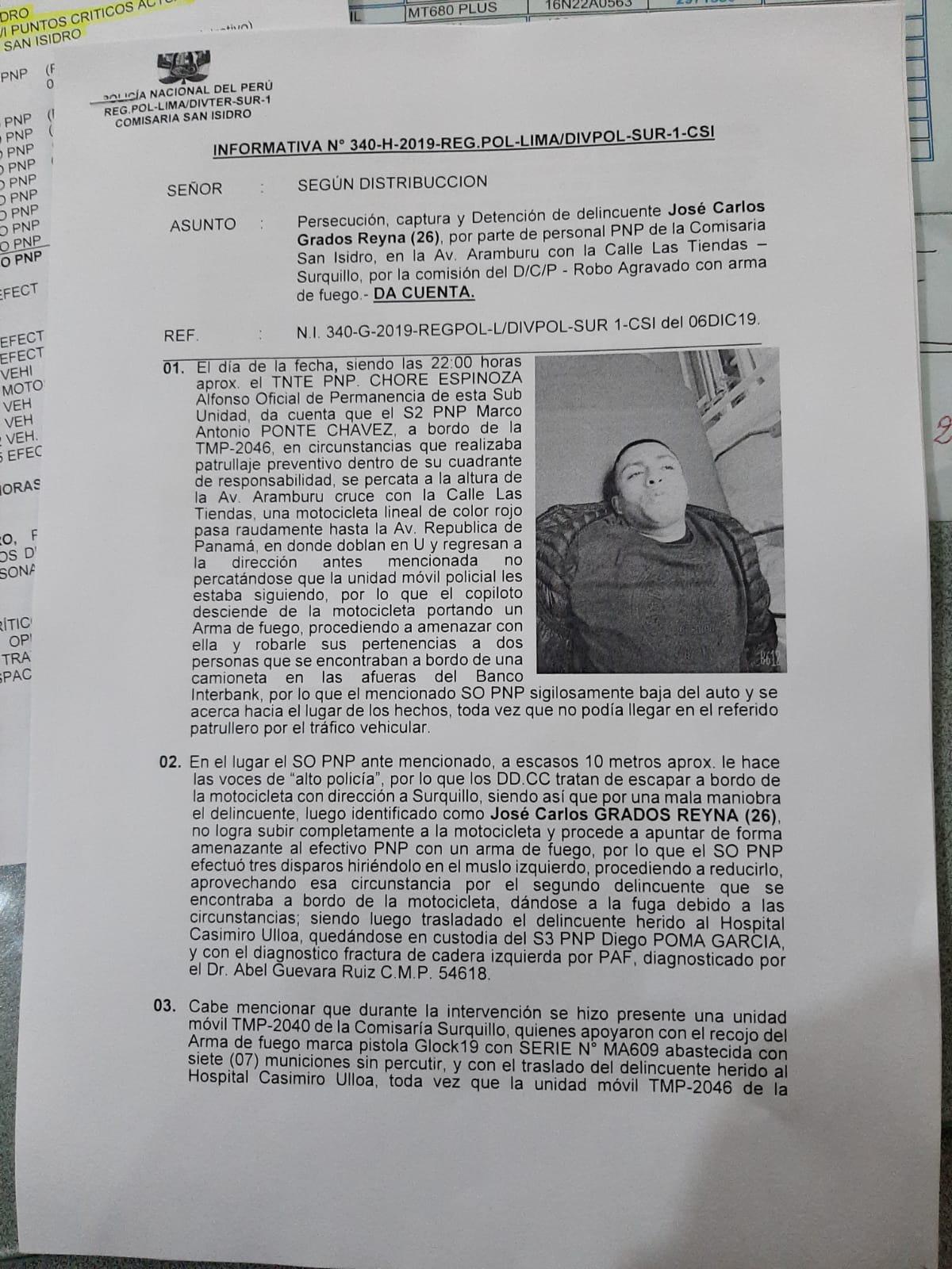 Surquillo: Ladrón fue capturado y su cómplice se dio a la fuga